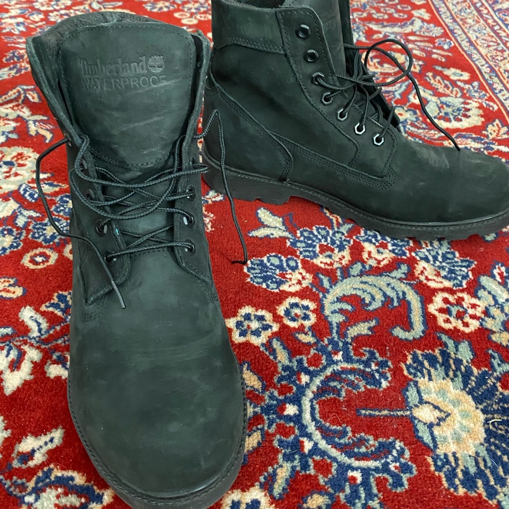 Timberland Men's Black Leather Boots